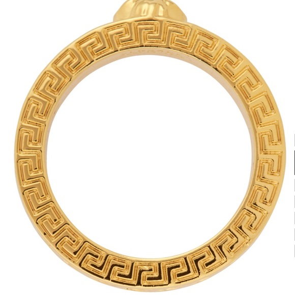 VERSACE Gold Chain Band Ring - Picture 8 of 8